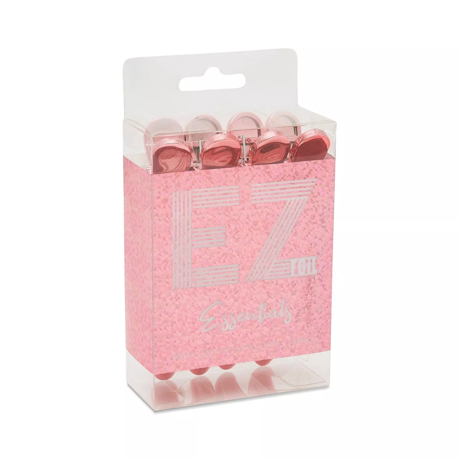 Ez Rose Gold Croc Clip 4pk