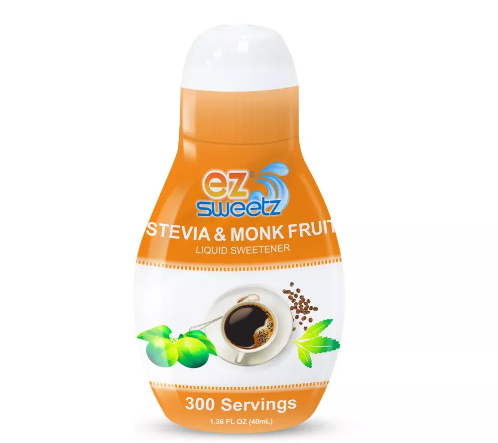 EZ-Sweetz Liquid Sweetener, Stevia & Monk Fruit twin pack