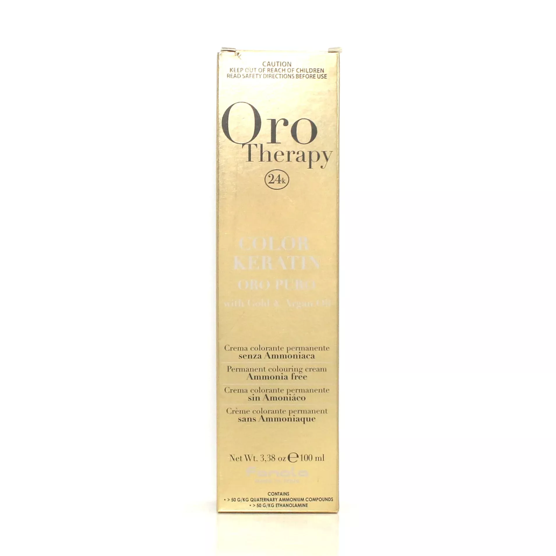 Fanola Oro Therapy Color Keratin Oro Pura with Gold & Argan Oil 3.38 oz