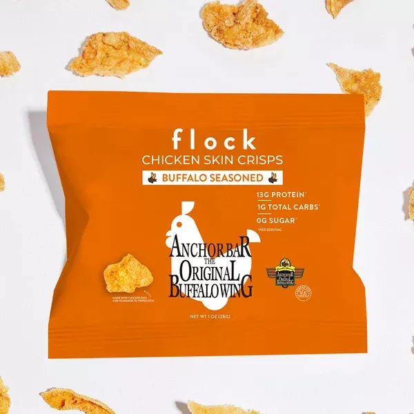 Flock Foods Keto Chicken Chips - Buffalo