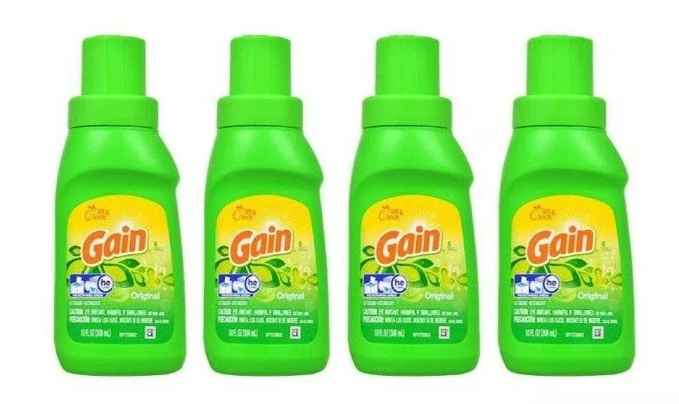 Gain Original Aroma Boost Laundry Detergent Travel Size, 10 oz (Pack of 4)