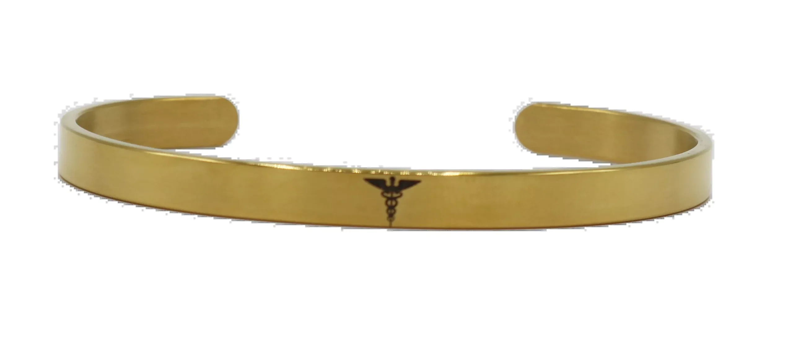 Gastric Surgery Medical Alert Bracelet Cuff by BariatricPal - Gold