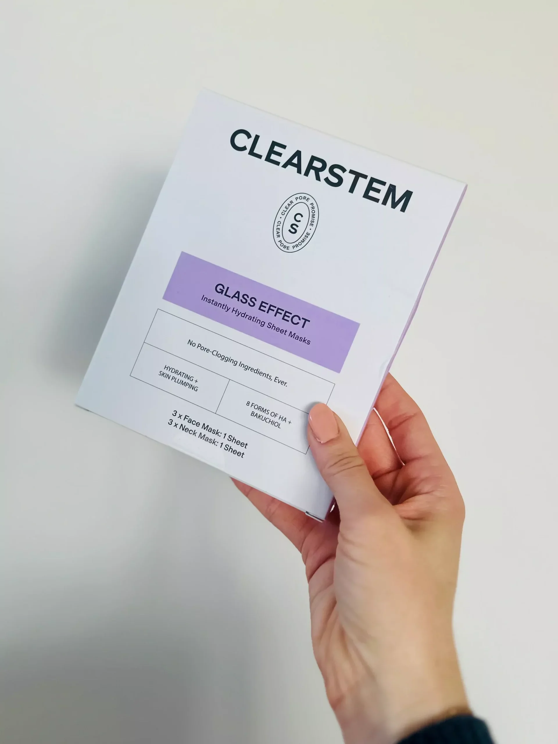 GLASS EFFECT Instant Hydrating Face + Neck Sheet Mask | Deep Hydration + Barrier Support