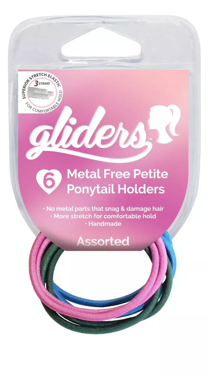Gliders Metal Free Petites Assorted Colours 6pc
