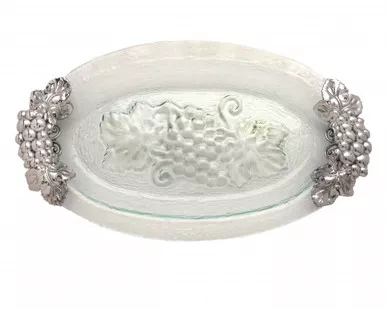 Grape Glass Platter by Arthur Court