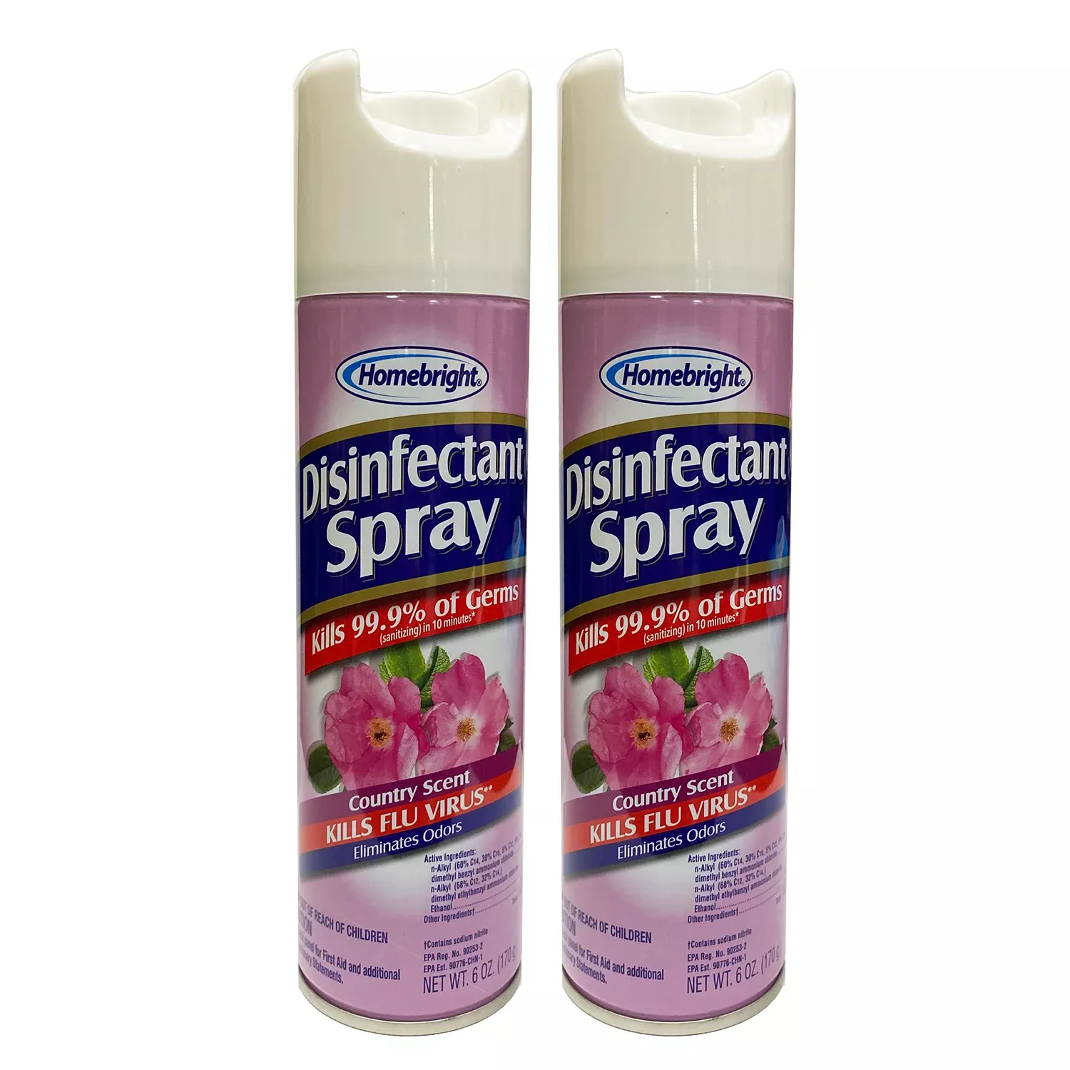 Homebright Disinfectant Spray Country Scent 6.0 oz "2-PACK"