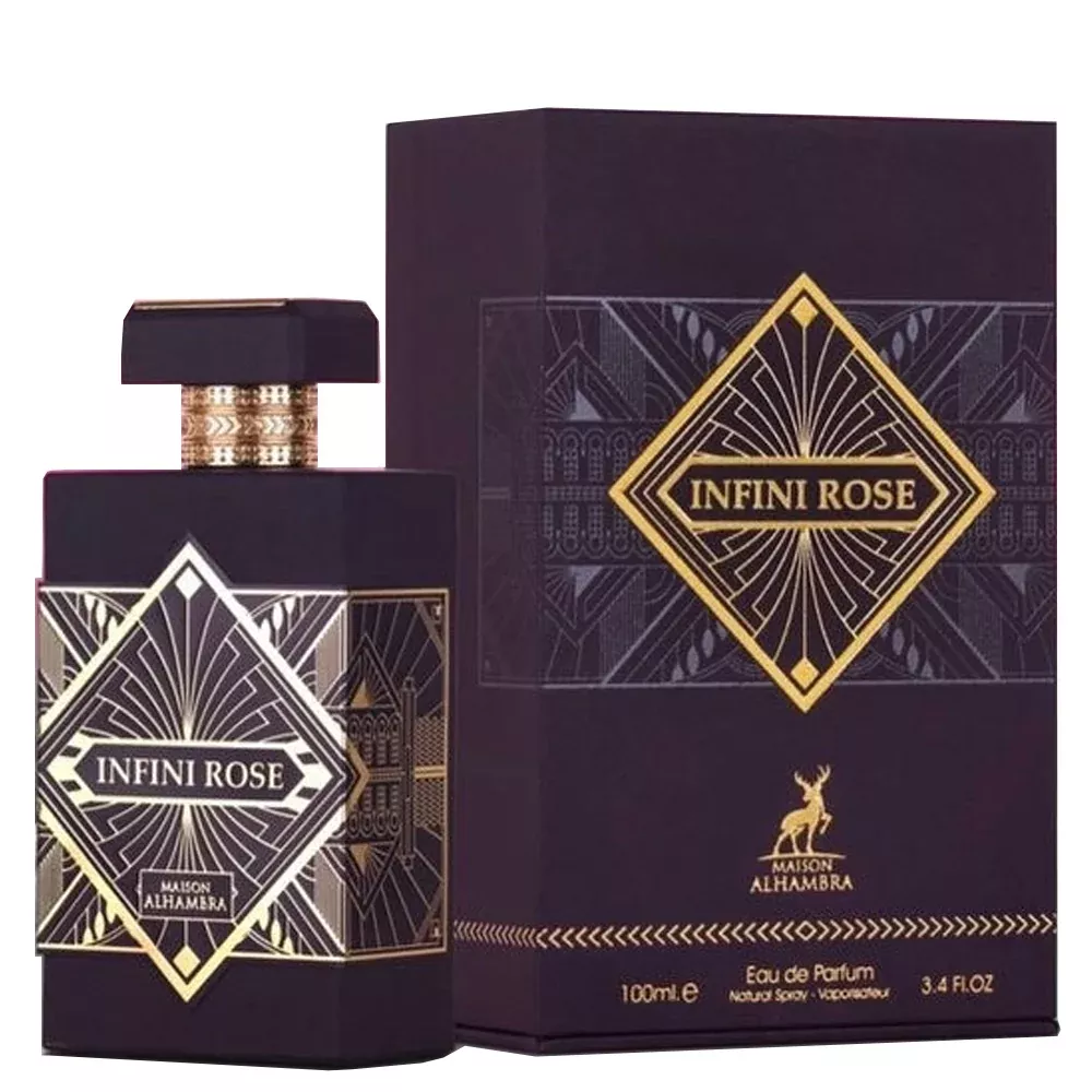 Infini Rose By Maison Alhambra Eau De Parfum Spray 3.4 oz 100 ml