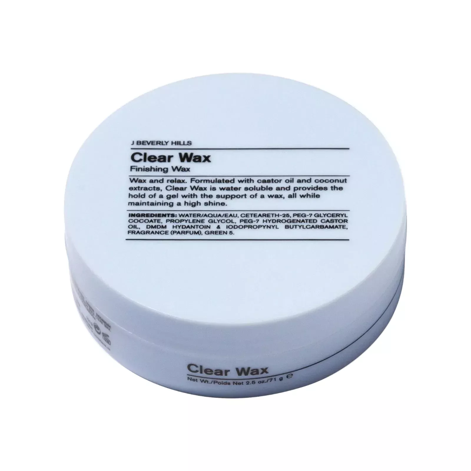 J Beverly Hills Clear Wax Finishing Wax 2.5 oz