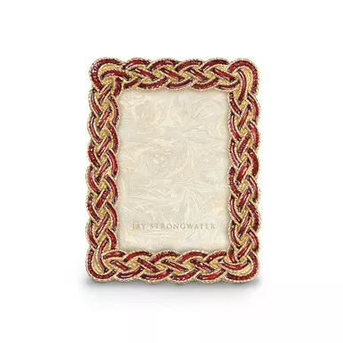 Jay Strongwater Aileen Braided 3.5" x 5" Frame
