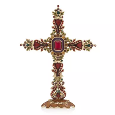 Jay Strongwater Francis Jeweled Cross