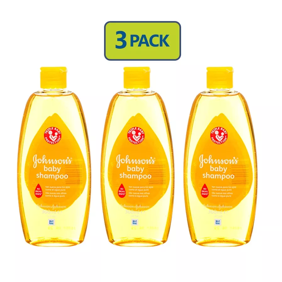 Johnson's Baby Shampoo (200ml) (300ml) 3-PACK