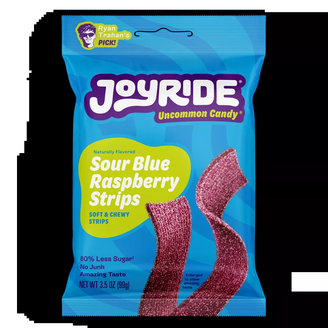 Joyride Sour Blue Raspberry Strips, 3.5 oz
