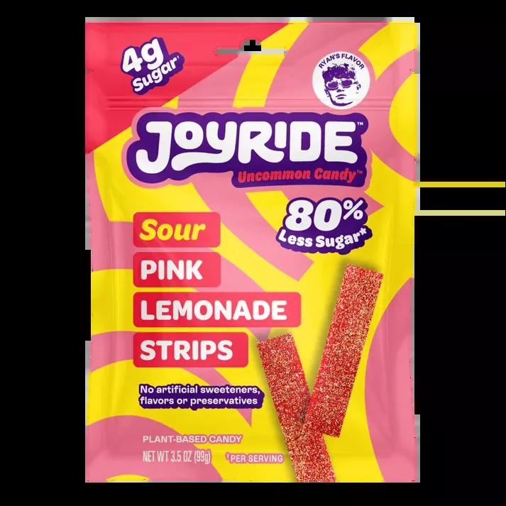 Joyride Sour Pink Lemonade Strips, 3.5 oz