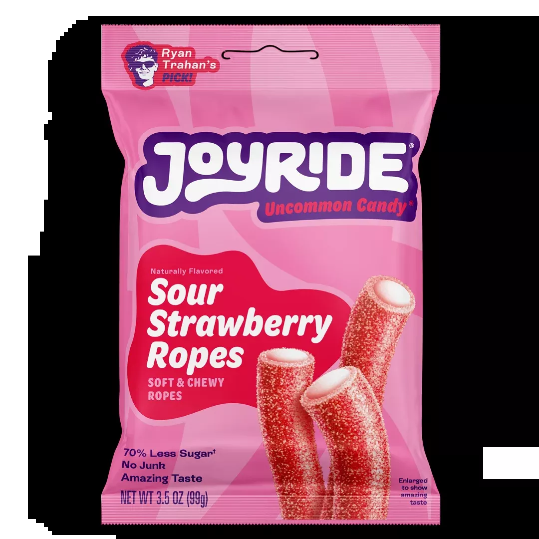 Joyride Sour Strawberry Ropes, 3.5 oz