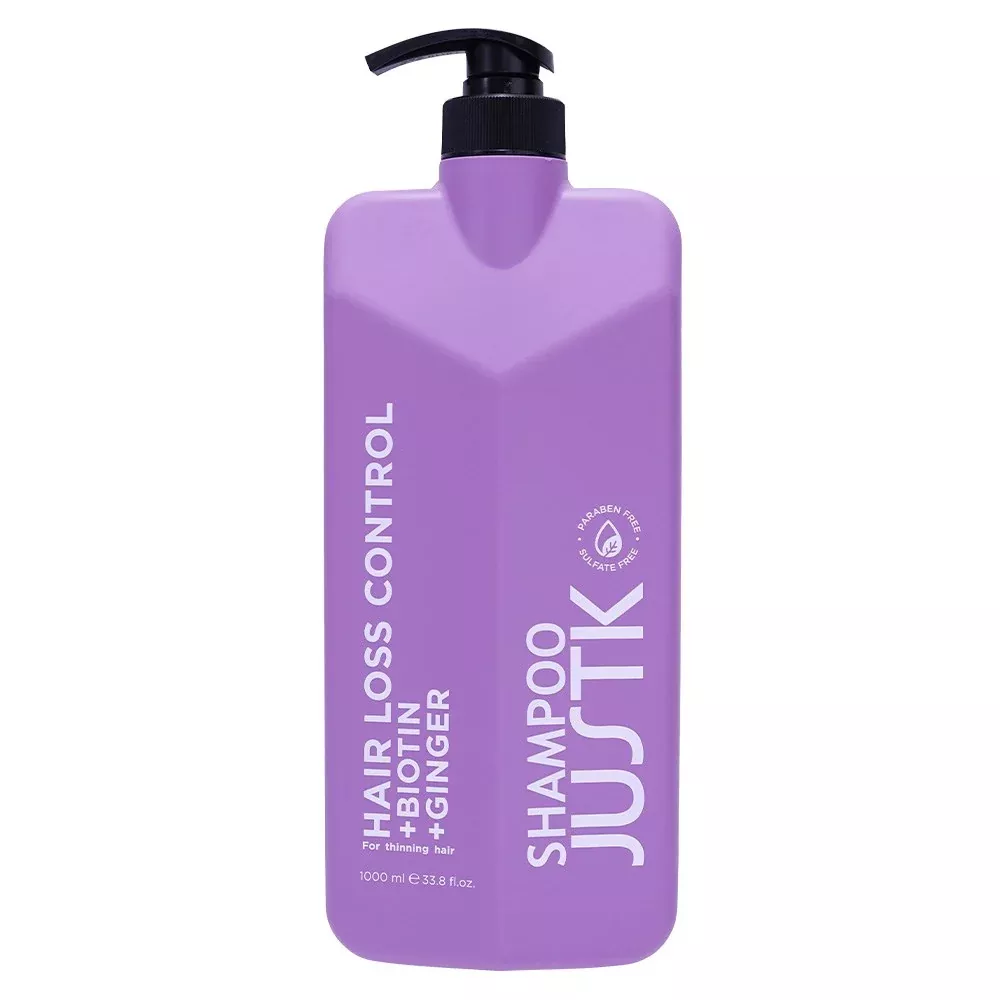 JustK Biotin & Ginger Thinning Hair Loss Control Shampoo - 1L