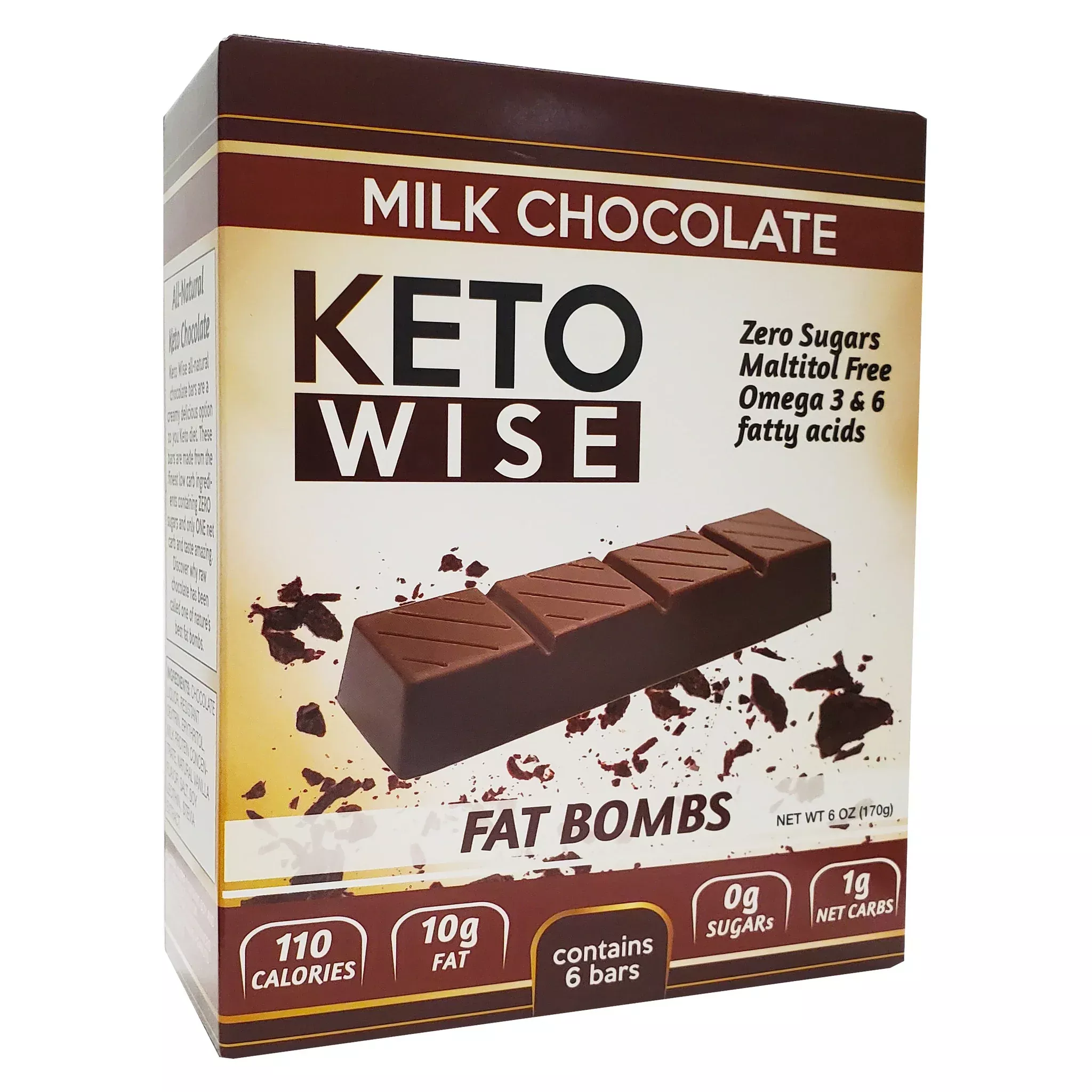 Keto Wise Fat Bomb - Milk Chocolate Bar
