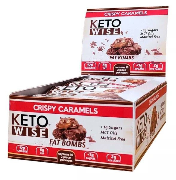 Keto Wise Fat Bombs - Crispy Caramels
