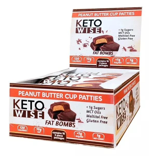 Keto Wise Fat Bombs - Peanut Butter Cup Patties