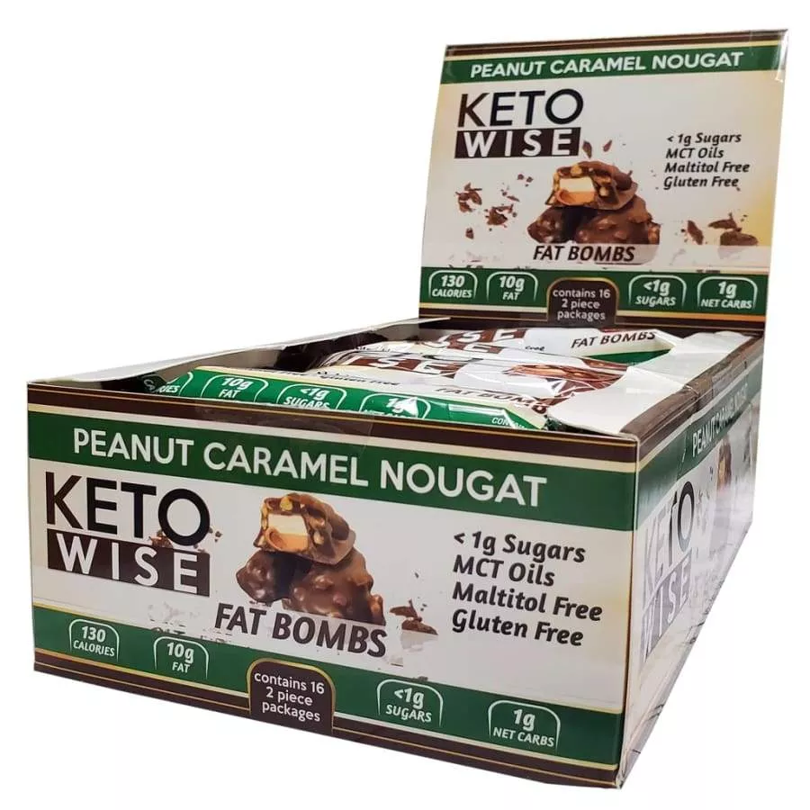 Keto Wise Fat Bombs - Peanut Caramel Nougat