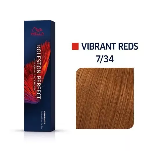 Koleston Perfect 7/34 Medium Blonde Gold Red 60g