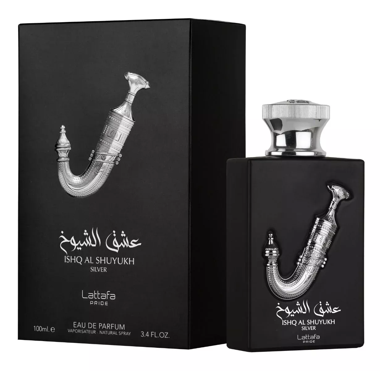 Lattafa Ishq Al Shuyukh Silver Eau de Parfum 3.4 oz / 100 ml
