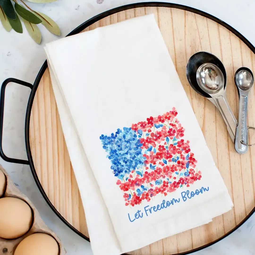 Let Freedom Bloom Kitchen Towel