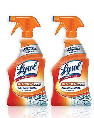 Lysol Antibacterial Kitchen Pro Cleaner Spray 22 oz 650 ml "2-PACK"