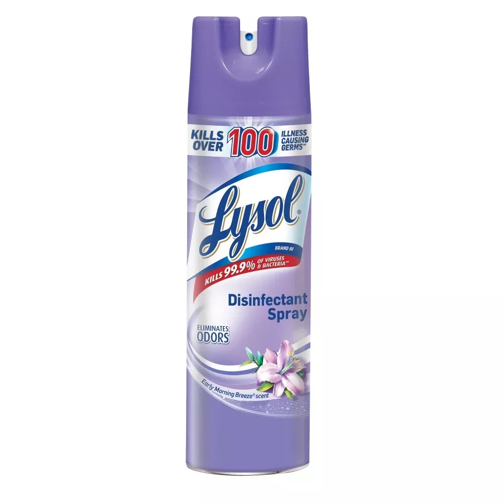 Lysol Disinfectant Spray Early Morning Breeze Scent 19 oz