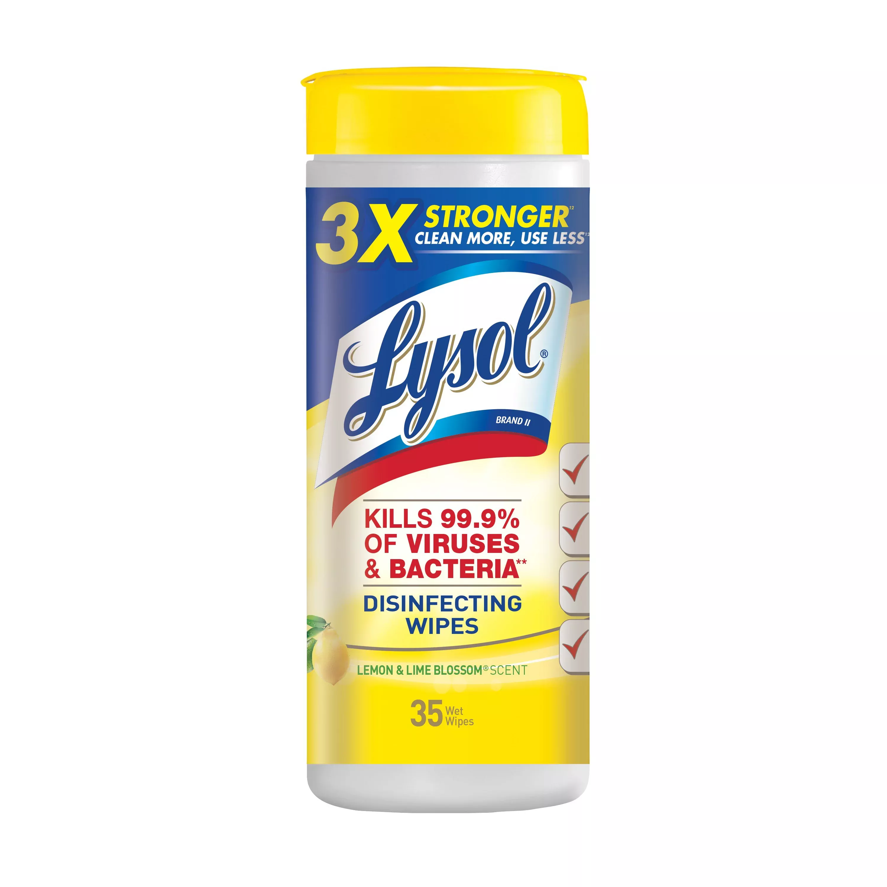 Lysol Disinfecting Wipes, Lemon & Lime Blossom, 35ct