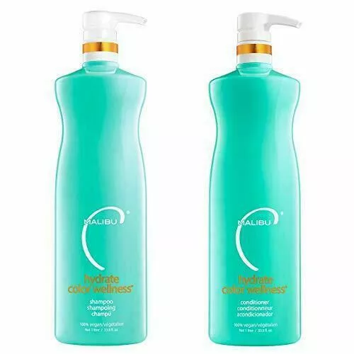 Malibu C Hydrate Color Shampoo Conditioner 33.8oz/Liter Duo Set