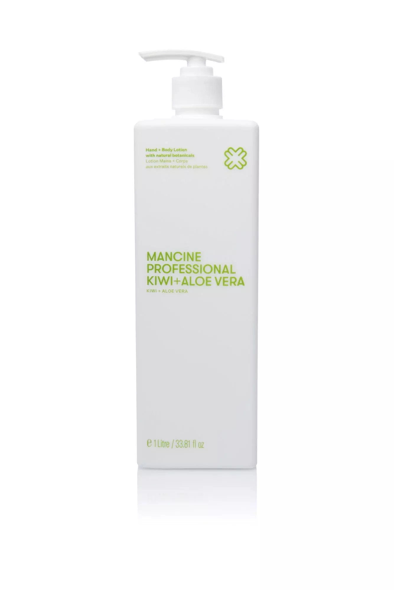 Mancine Hand & Body Lotion: Kiwi & Aloe 1 litre