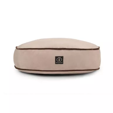 Medium Tan Solid Round Dog Bed Cover by Harry Barker