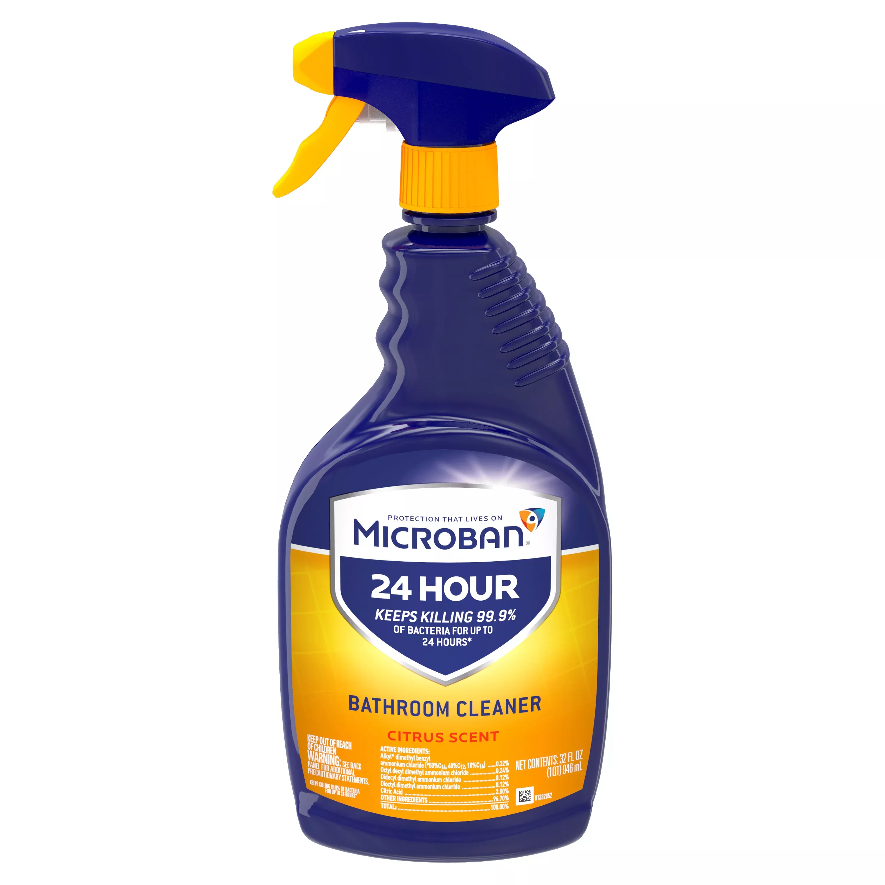 Microban 24 Hour Bathroom Cleaner Citrus Scent 32 fl oz