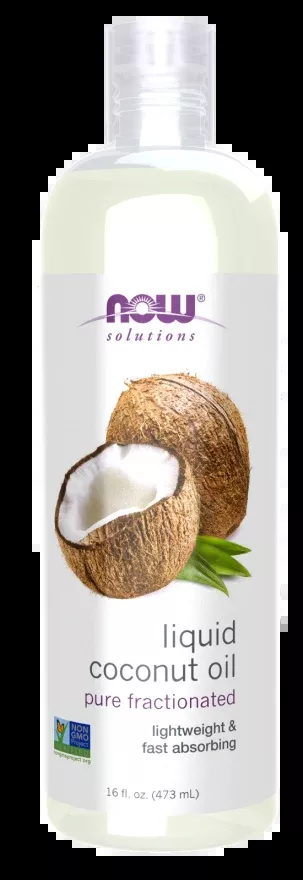 NOW Coconut Oil Liquid, Pure Fractionated 16 fl oz.