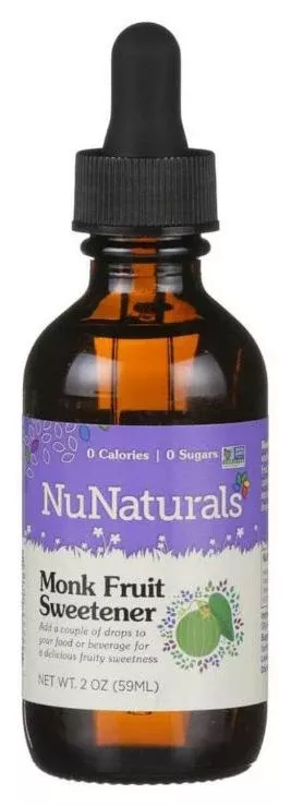 NuNaturals Monk Fruit Liquid Sweetener 2 fl oz.