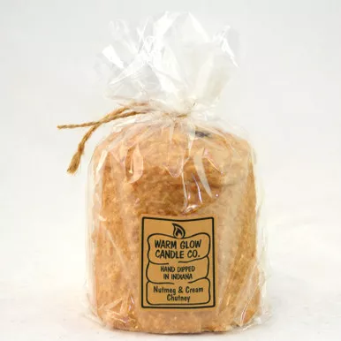 Nutmeg & Cream Chutney Hearth Candle by Warm Glow Candles