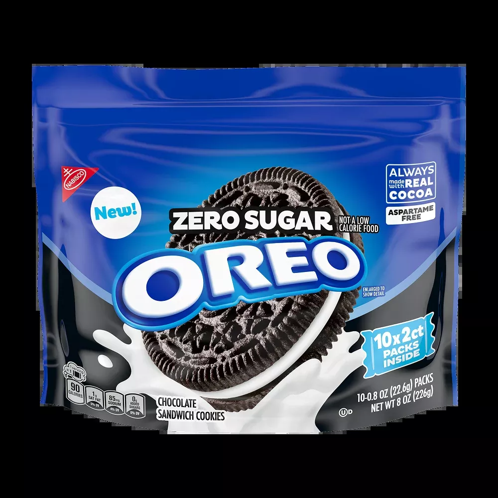 OREO Zero Sugar Sandwich Cookies, 8 oz