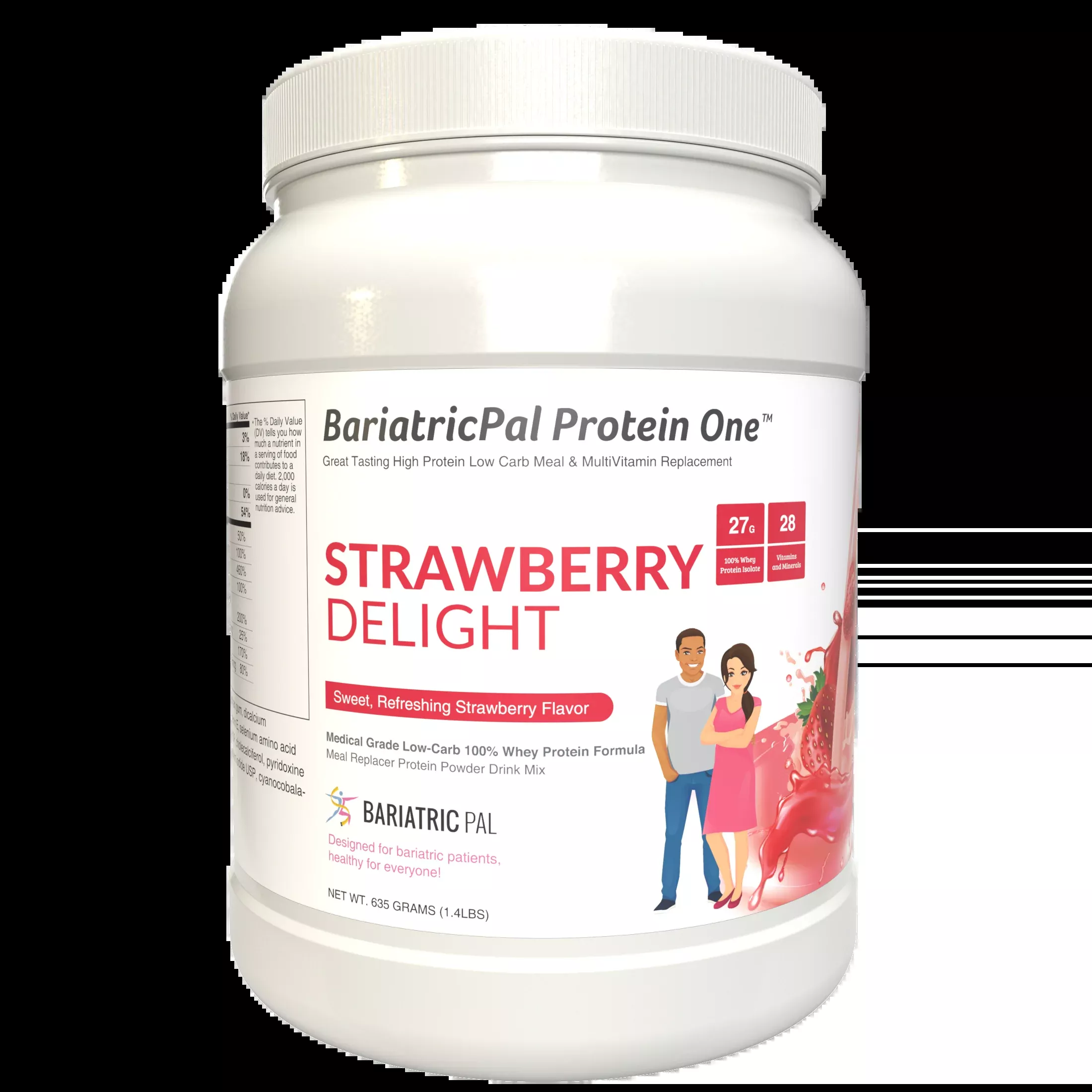 Protein ONE™ Complete Meal Replacement with Multivitamin, Calcium & Iron by BariatricPal - Double Chocolate Fudge (15 Serving Tub)