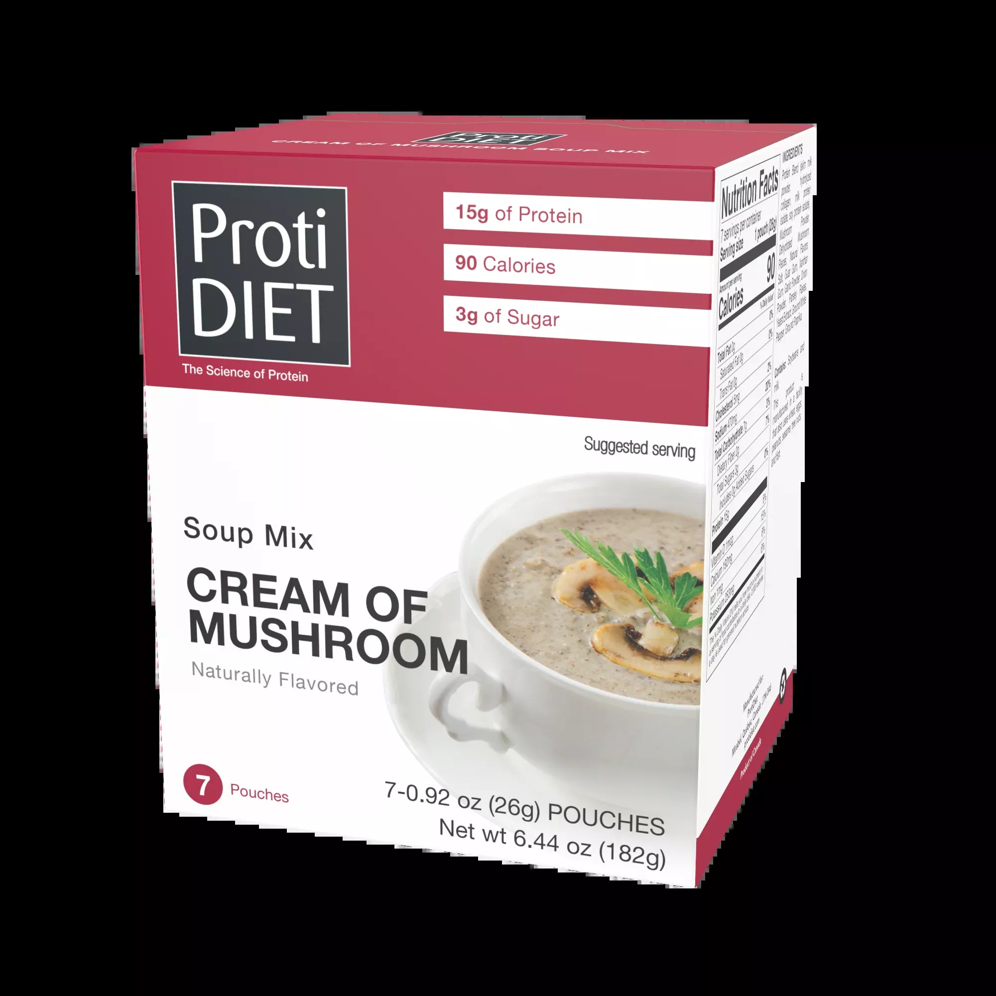 Proti Diet - Cream of Mushroom Soup Mix, 7 Pouches