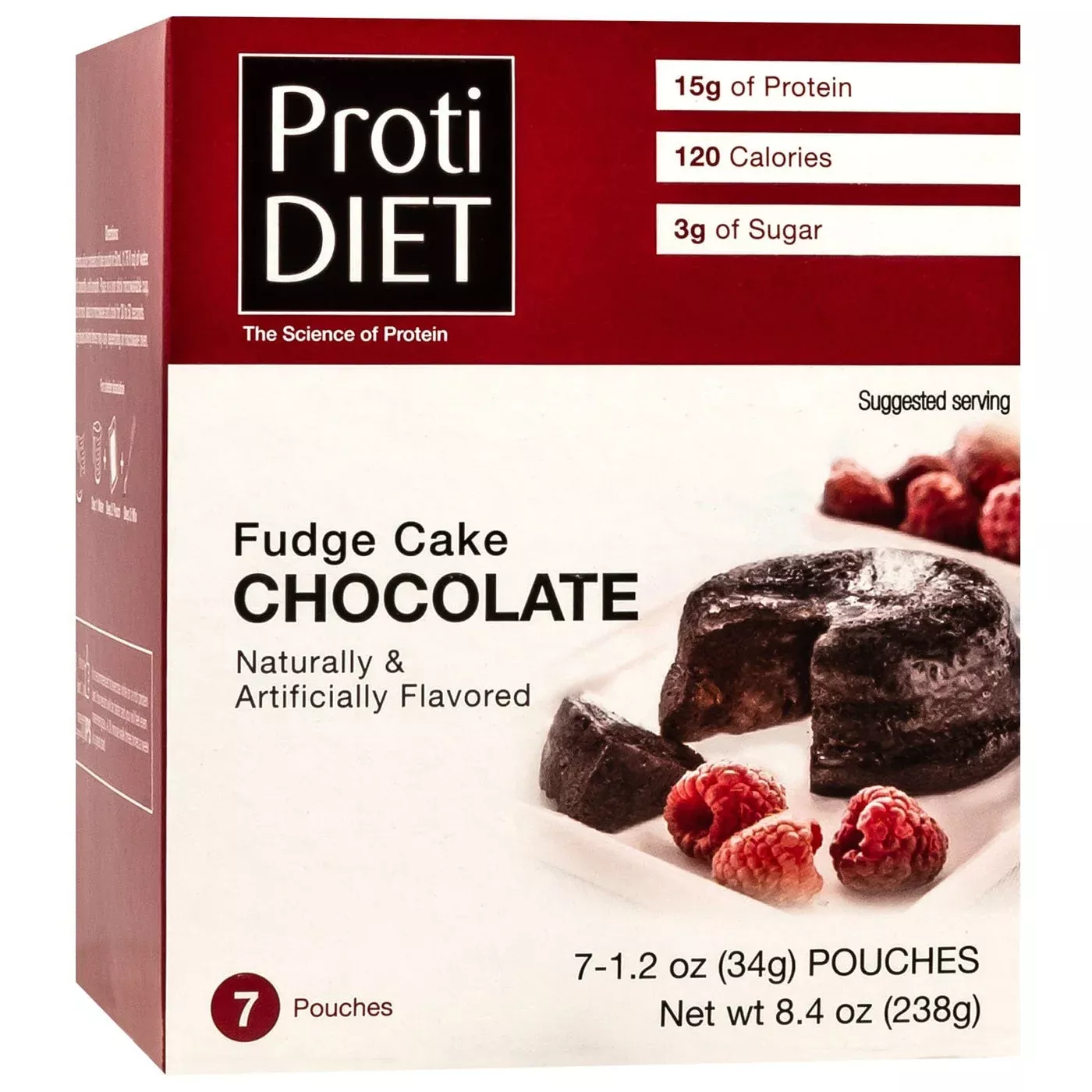 Proti Diet Protein Cake Mix, Chocolate Fudge, 7 Pouches