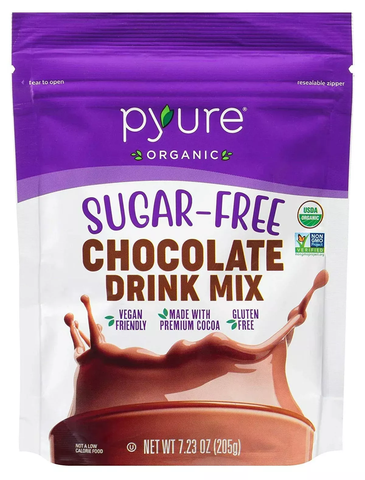 Pyure Sugar Free Chocolate Drink Mix 7.23 oz