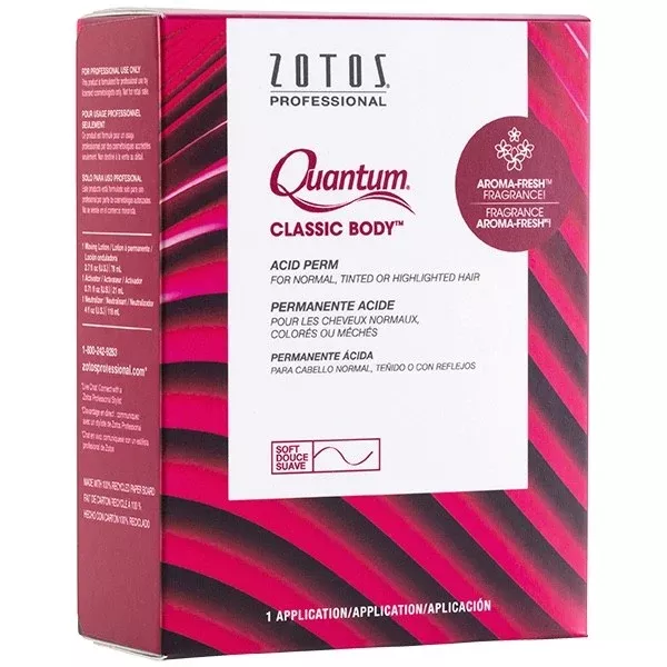 Quantum Classic Body acid perm for , normal ,tinted & HighlightedHair, 1 App