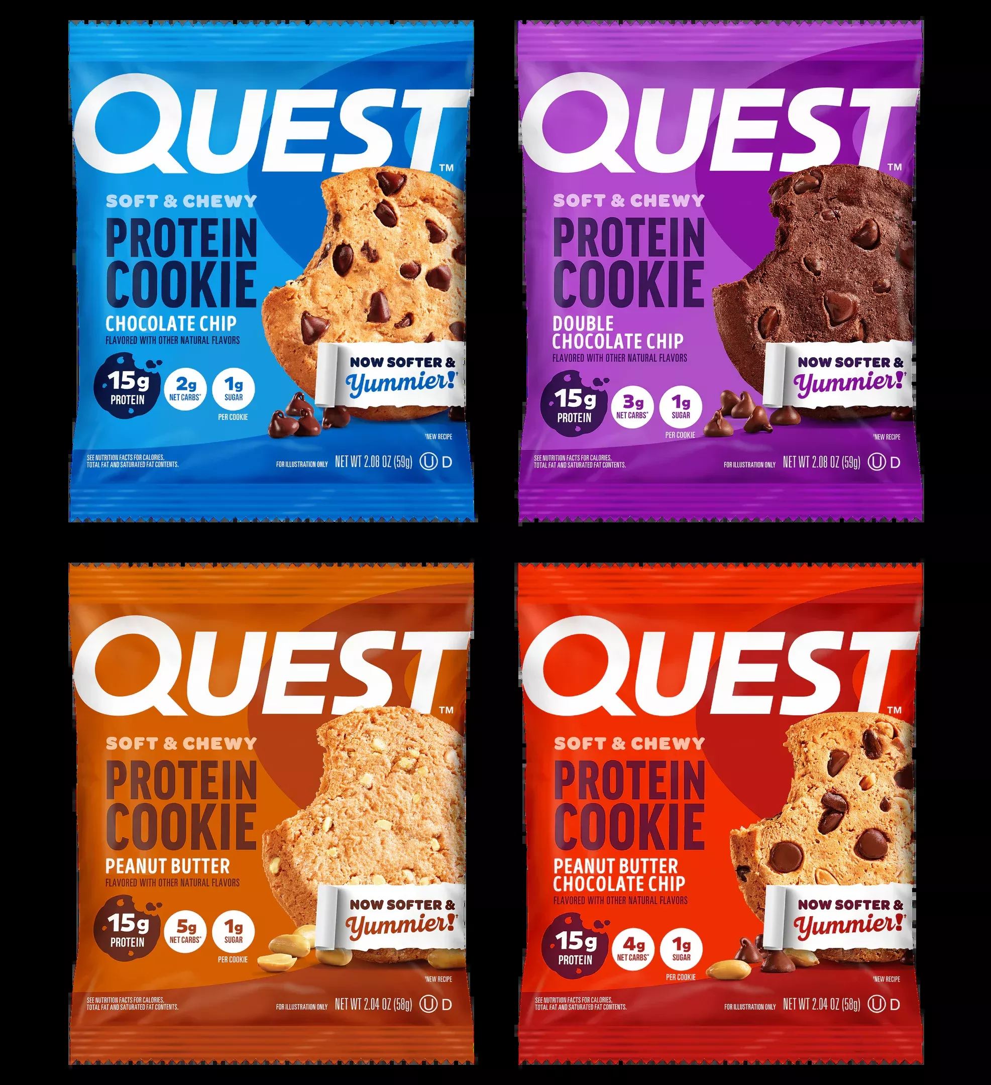 Quest Protein Cookies - 4-Flavor Variety Pack