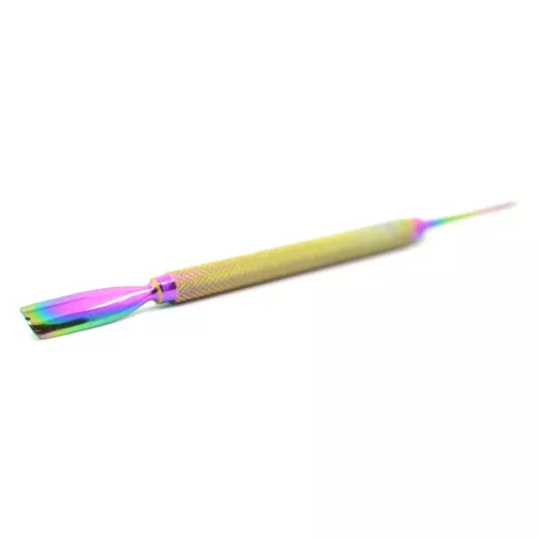 Rainbow Finish Dual Ended Cuticle Pusher
