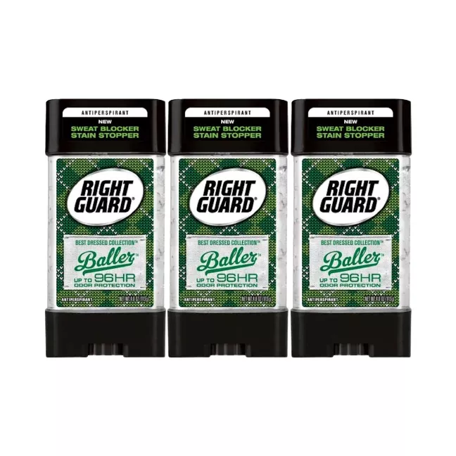 Right Guard Antiperspirant Baller 4.0 oz "3-PACK"
