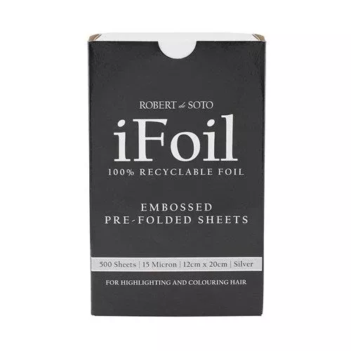 Robert de Soto iFoil Silver Embossed Pre cut, 500 Sheets 15 micron