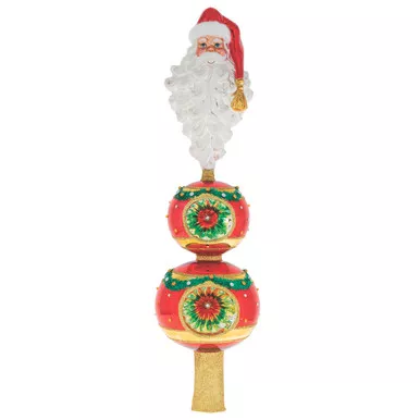 Santa Topper Finial by Christopher Radko