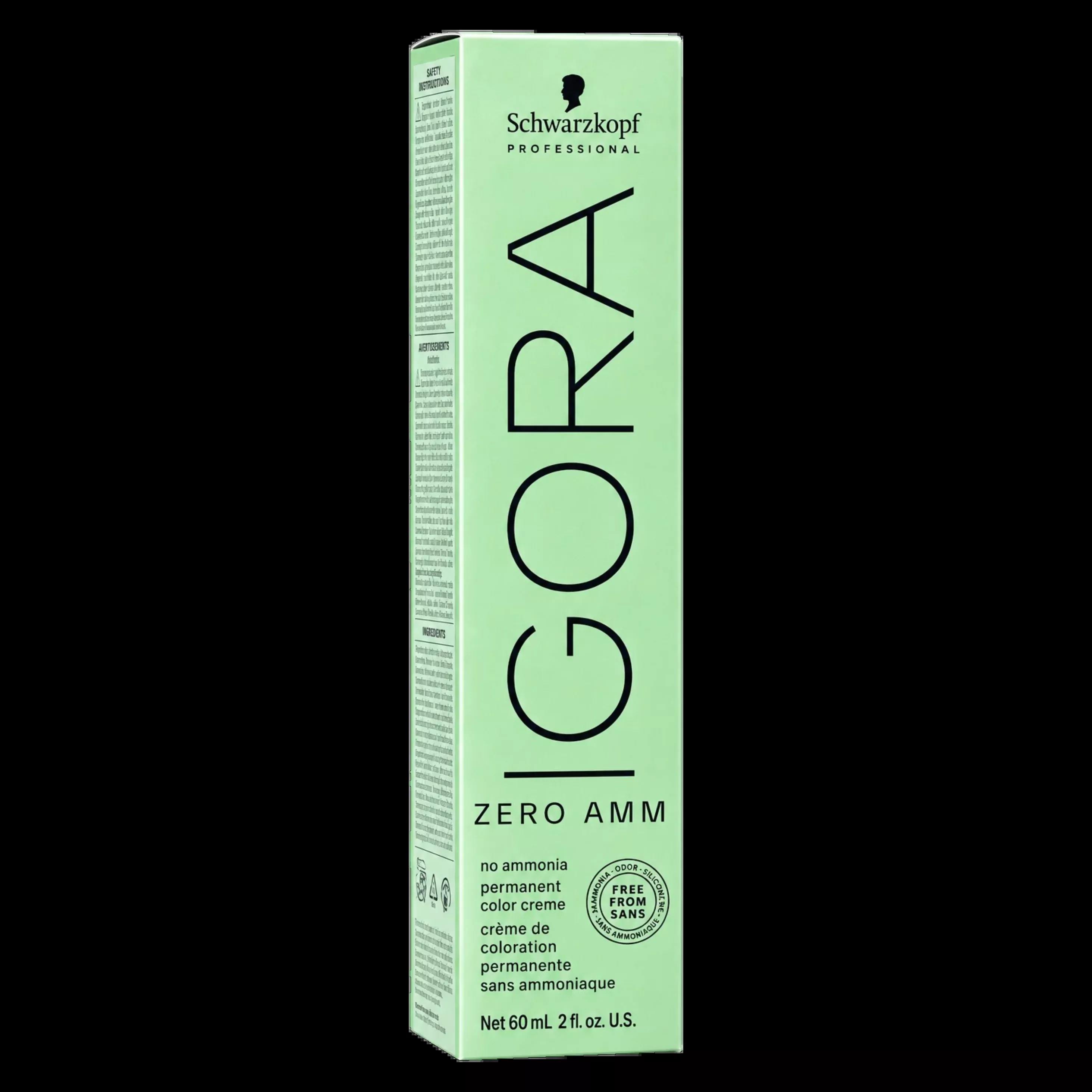 Schwarzkopf Igora Zero AMM No Ammonia Permanent Color Creme 2 oz
