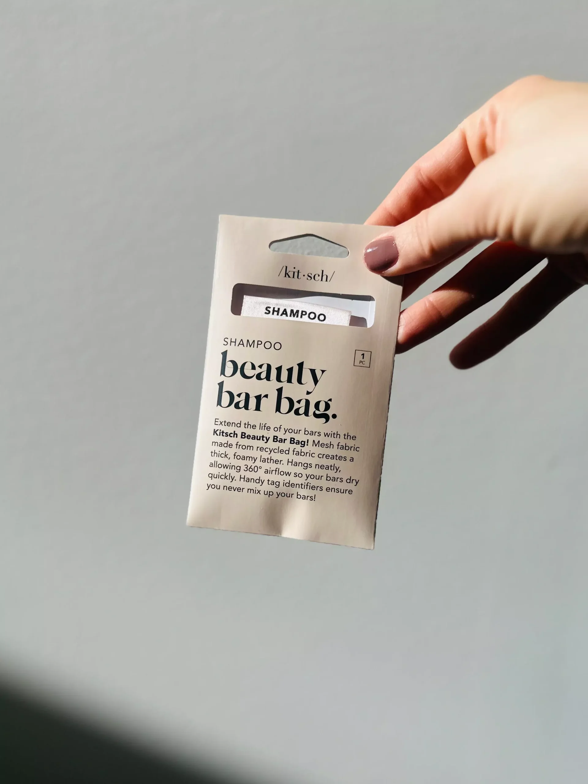 Shampoo Bar Saver Bag | Eco-Friendly Storage for Solid Shampoo