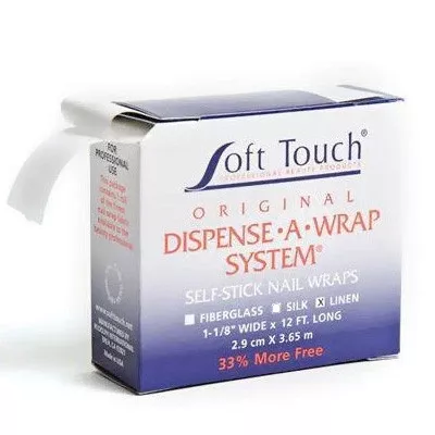 Soft Touch Dispense A Wrap System Self Stick Nail Wrap Linen